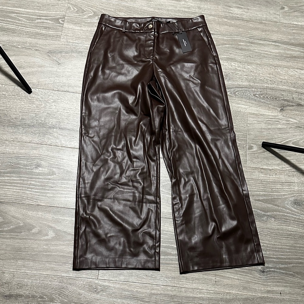 NWT Vero Moda Curve vegan leather pants
